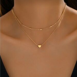Gold layered necklace